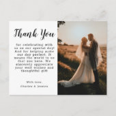 Postal Thank You Postcard Briefkaart (Voorkant)