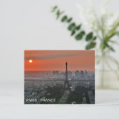 postal Torre Eiffel, en París, Francia Briefkaart (Staand voorkant)