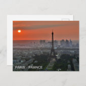 postal Torre Eiffel, en París, Francia Briefkaart (Voorkant / Achterkant)