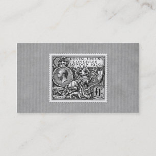 Postal Union Congress 1929 1 pond poststempel Visitekaartje