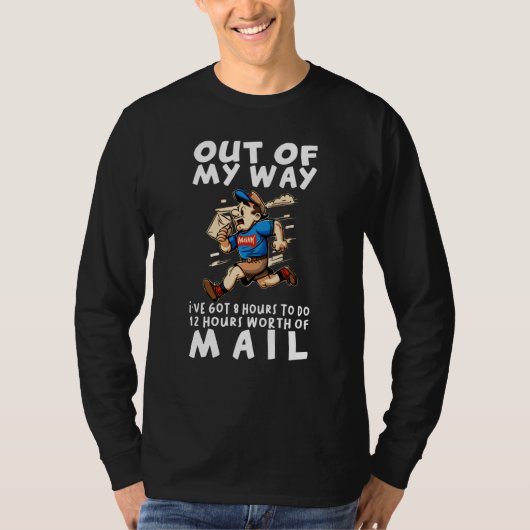 Postal Worker Delivery Mailman T-shirt (Voorkant)