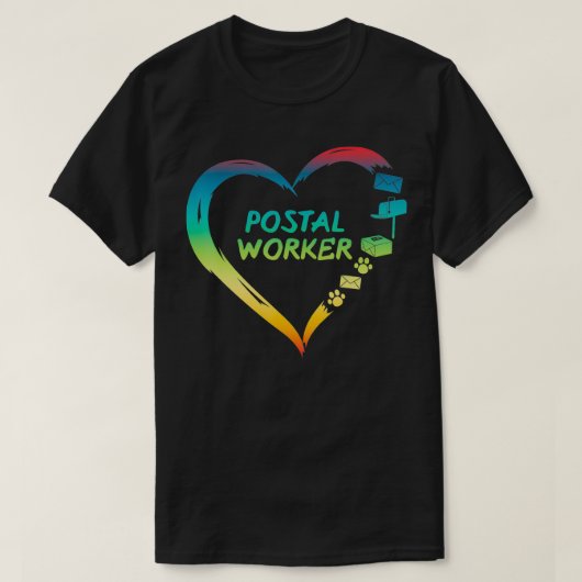 Postal Worker Delivery Service Post Office T-shirt (Design voorkant)