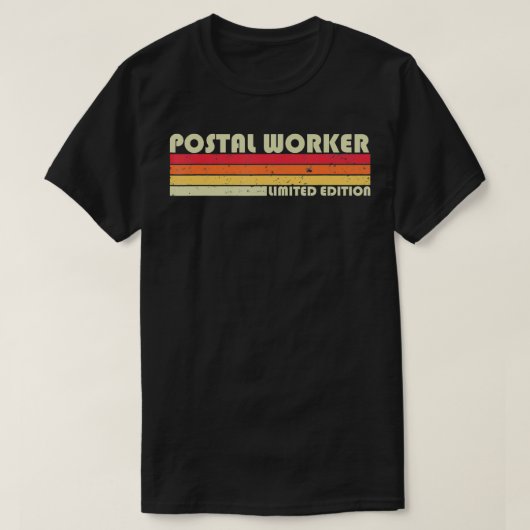 POSTAL WORKER Funny Job Title Vademdag T-shirt (Design voorkant)