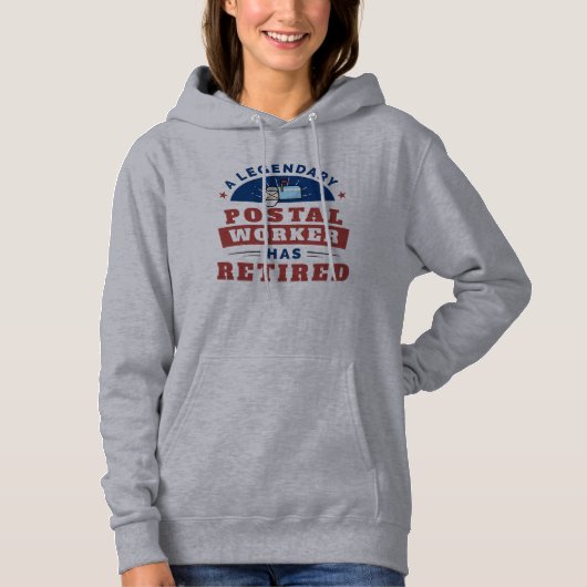 Postal Worker Funny Mailman Retirement Gag Hoodie (Voorkant)