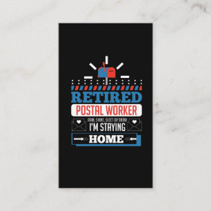 Postal Worker Funny Postman Retirement Visitekaartje