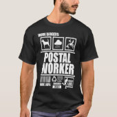 Postal Worker Handling Postman Mailman T-shirt (Voorkant)