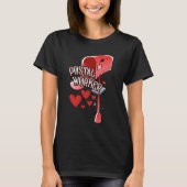 Postal worker heart - love postal worker mail t-shirt (Voorkant)
