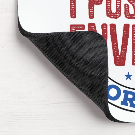 Postal Worker Ik druk de envelop voor jou. Muismat (Hoek)