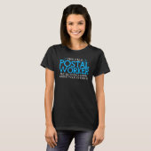 Postal Worker Joke Check Mail Carrier Postal Work T-shirt (Voorkant volledig)