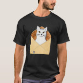 Postal worker kitten mailman cat t-shirt (Voorkant)