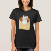 Postal worker kitten mailman cat t-shirt (Voorkant)
