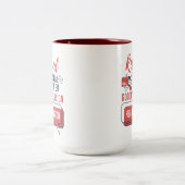 Postal Worker Mailman Retirement Funny Gag Tweekleurige Koffiemok (Center)