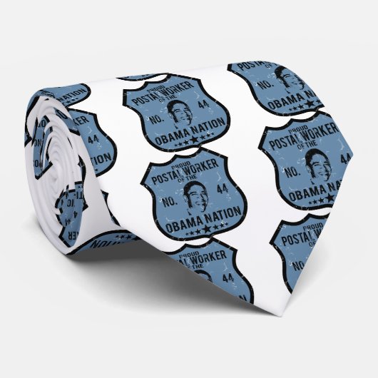Postal Worker Obama Nation Stropdas (Opgerold)
