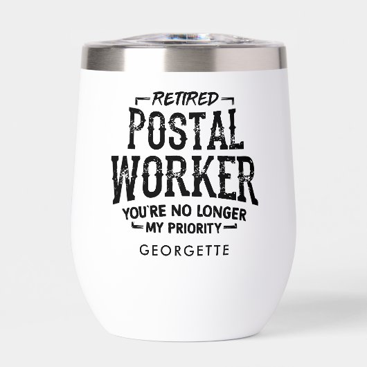 Postal Worker Pensioen Mailman Grappig Custom (Voorkant)