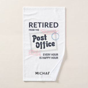 Postal Worker Pensioen Mailman Keepsake Custom Handdoek