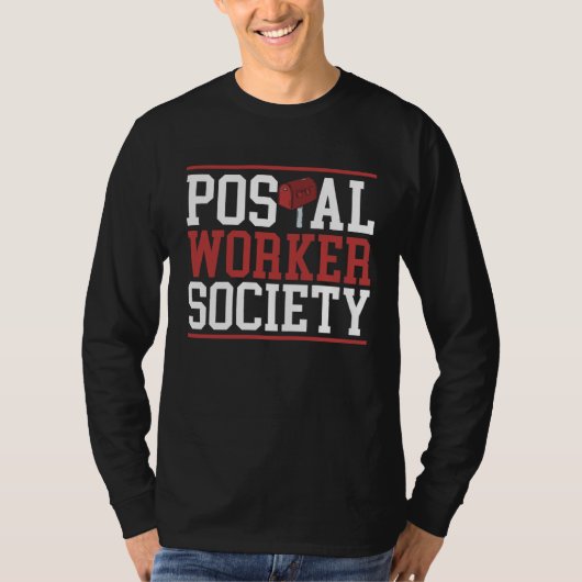 Postal Worker Society Mail Lady Delivery Mail Esco T-shirt (Voorkant)