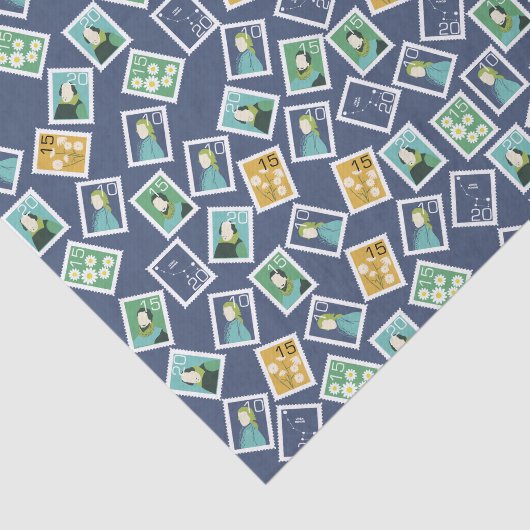 Postal Worker Tissue Paper Tissuepapier (Detail)