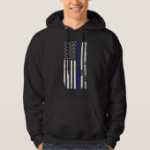 Postal Worker US Flag Postman Mail Carrier Mailman Hoodie (Voorkant)