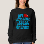 Postal Worker Valentines Mail Handler Employee Lov Trui (Voorkant)