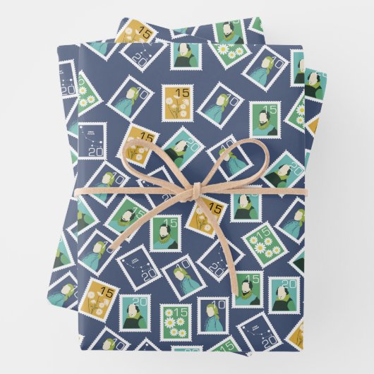 Postal Worker Wrapping Paper (In situ)