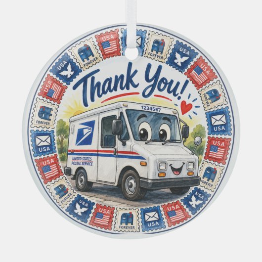 Postal Workers Appreciation  Glas Ornament (Voorkant)