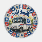 Postal Workers Appreciation  Glas Ornament (Achterkant)