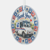 Postal Workers Appreciation  Glas Ornament (Voorkant links)