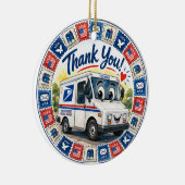 Postal Workers Appreciation  Keramisch Ornament (Rechts)