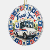 Postal Workers Appreciation  Keramisch Ornament (Links)