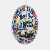 Postal Workers Appreciation  Metalen Ornament (Voorkant Rechts)