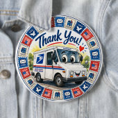 Postal Workers Appreciation  Ronde Button 6,0 Cm (In situ)