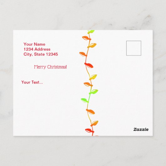 Postal Xmas 002  - Postcard Briefkaart (Achterkant)