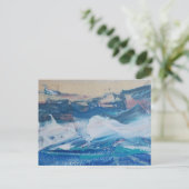 Postal Yellow Coast Briefkaart (Staand voorkant)