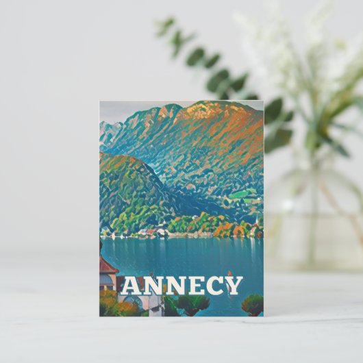 Postale Annecy Photo Vintage Briefkaart (Staand voorkant)