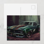 Postale auto forest kaarten (Voorkant / Achterkant)
