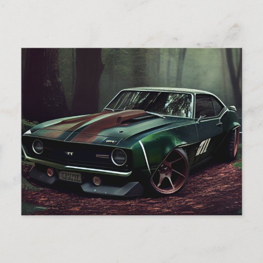 Postale auto forest kaarten (Voorkant)
