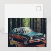Postale auto forest kaarten (Voorkant / Achterkant)