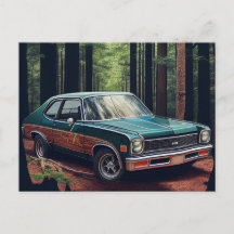Postale auto forest kaarten