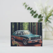 Postale auto forest kaarten (Staand voorkant)