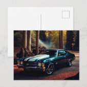 Postale auto forest kaarten (Voorkant / Achterkant)