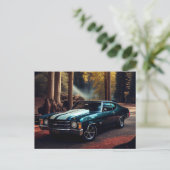 Postale auto forest kaarten (Staand voorkant)