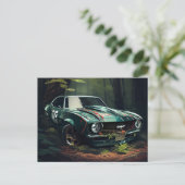 Postale auto forest kaarten (Staand voorkant)