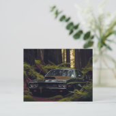 Postale auto forest kaarten (Staand voorkant)