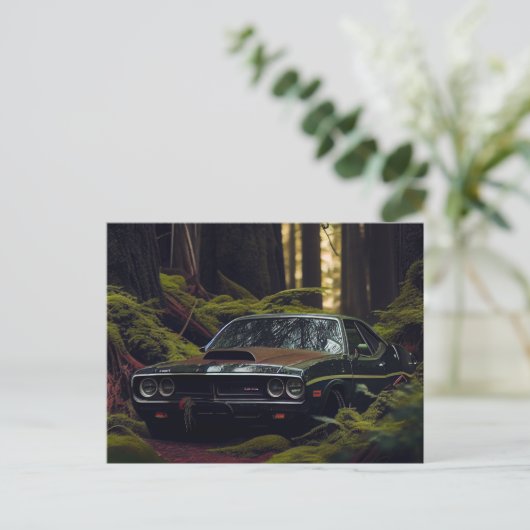 Postale auto forest kaarten (Staand voorkant)