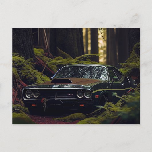 Postale auto forest kaarten (Voorkant)
