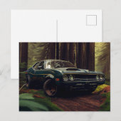Postale auto forest kaarten (Voorkant / Achterkant)