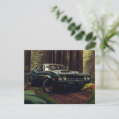 Postale auto forest kaarten (Staand voorkant)