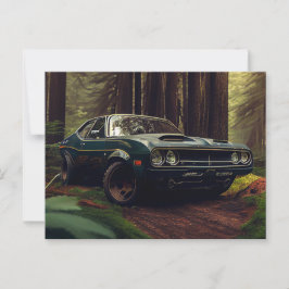 Postale auto forest kaarten