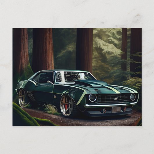 Postale auto forest kaarten (Voorkant)