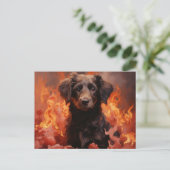 Postale bloem briefkaart (Staand voorkant)